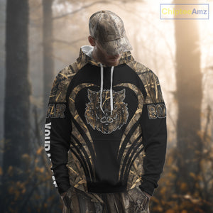Boar Tattoo Hunting Shirt Custom Name 3D All Over Printed Shirt, Personalized Boar Shirt for Hunter NBT177