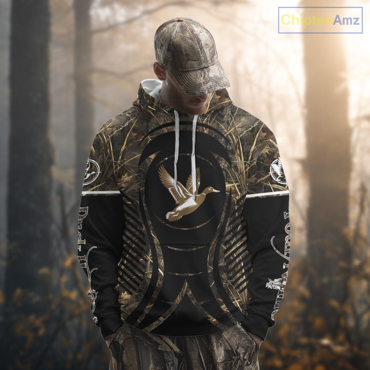 Duck Hunting Camouflage 3D Printed Custom Name Shirts for Hunter, Duck Hunting Gifts NBT179