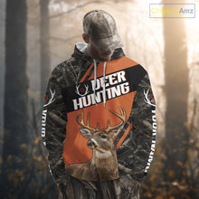 Load image into Gallery viewer, Custom Orange Camo 3D Animal Deer Hunting Shirt Best Hunting Clothes For Deer Season NBT261