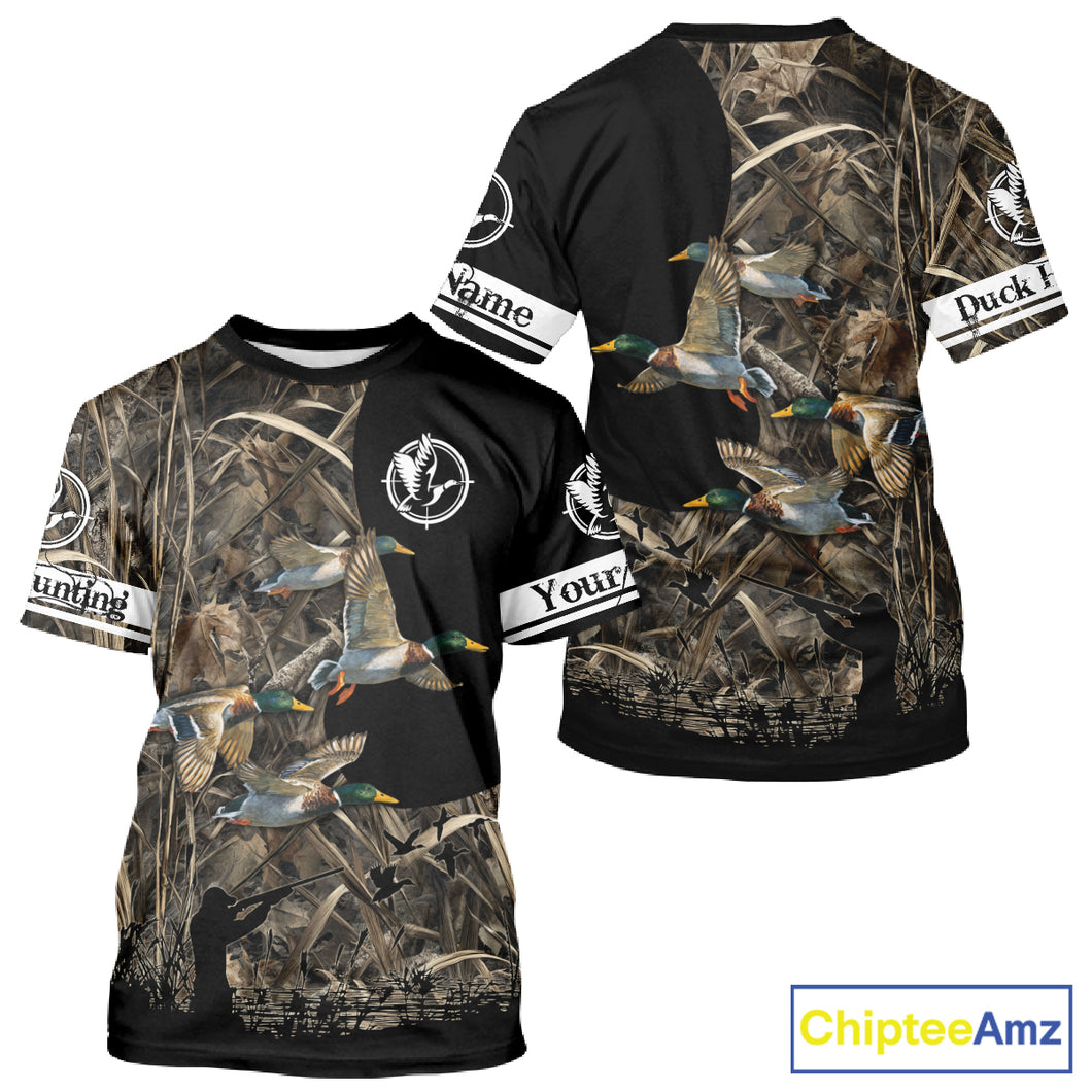 Mallard Duck Custom Camo 3D Hunting Shirts Best Hunting Clothes For Duck Hunting Season NBT264