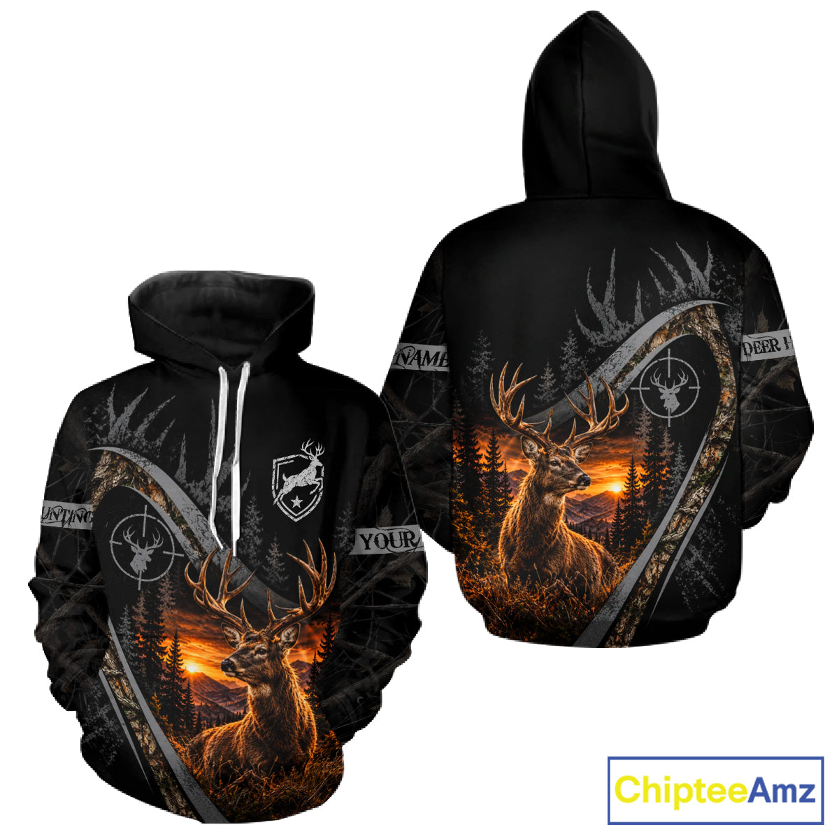 Personalized Deer Hunting Forest Camo 3D All Over Printed Shirts, Best Deer Hunting Gifts For Men NBT1125