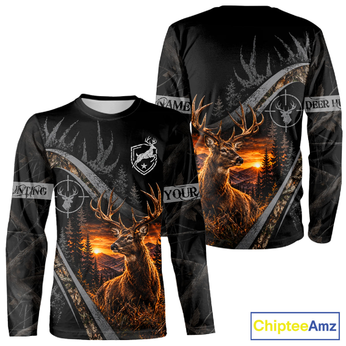 Personalized Deer Hunting Forest Camo 3D All Over Printed Shirts, Best Deer Hunting Gifts For Men NBT1125