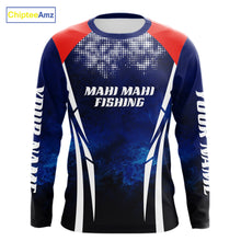 Load image into Gallery viewer, Personalized Mahi Mahi Fishing Hood UV Protection Saltwater Fishing Shirts NBT373