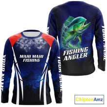 Load image into Gallery viewer, Personalized Mahi Mahi Fishing Hood UV Protection Saltwater Fishing Shirts NBT373