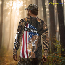 Load image into Gallery viewer, Forest Camo Deer Hunting Shirt American Flag Full All Over 3D Printed Hoodie For Men NBT321
