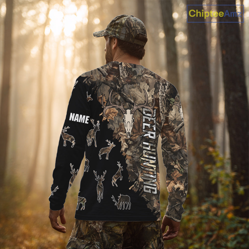 Personalized Camo Forest 3D Animal Deer Hunting Shirt Hunting Clothes For Season NBT330