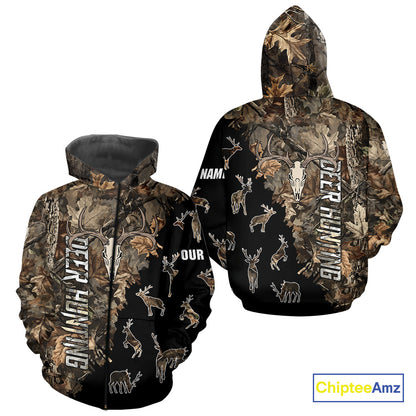 Personalized Camo Forest 3D Animal Deer Hunting Shirt Hunting Clothes For Season NBT330