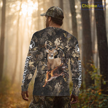 Load image into Gallery viewer, Whitetail Deer Custom Name 3D All Over Printed Shirts, Deer Hunting Clothes, Hunting Season NBT334