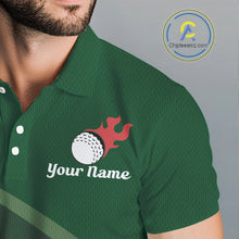 Load image into Gallery viewer, Close-up UPF polyester fabric funny golf ball pattern custom golf shirt moisture-wicking
