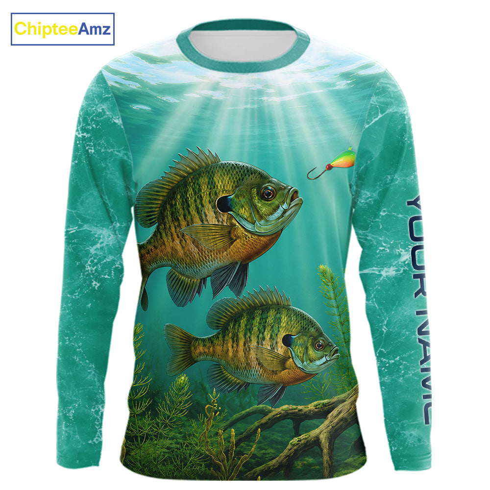 Custom Bluegill Fishing Jerseys, Bluegill Long Sleeve Tournament Fishing Shirt For Team NBT860