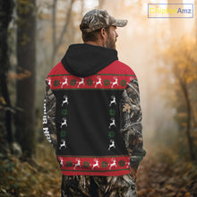 Load image into Gallery viewer, The Season Gifts For Deer Hunting Lovers Hunters Personalized Photo Ugly Hunting Christmas Shirt NBT300