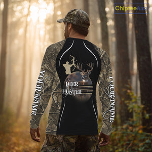 Deer Bow Hunting Camouflage Custom Name Shirts, Personalized Deer Hunting Clothes, Hunting Gifts NBT88