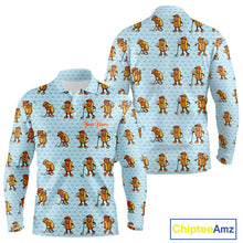 Load image into Gallery viewer, Funny Hotdog Mens Golf Polo Shirt, Custom Sausage Print Golf Polo, Golf Shirts For Team NBT492