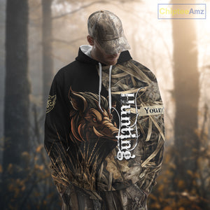 Beautiful Wild Boar Hunting Grass Camo Shirts for Hunters, Boar Hunting Clothing, Hunting Gifts NBT209