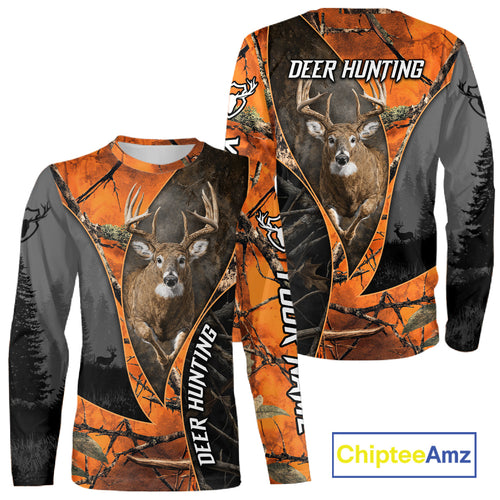 Custom Camo 3D Animal Deer Hunting Shirts Best Hunting Clothes For Hunters NBT279