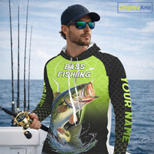 Load image into Gallery viewer, Custom Largemouth Bass Fishing Hood Fish Scale Custom Name Shirts For Men, Bass Fishing Shirts NBT369