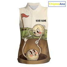 Load image into Gallery viewer, Vintage Funny Golf Ball Custom Team Polo Shirt, Personalized Womens Golf Polo Shirt, Golf Lovers Gift NBT608
