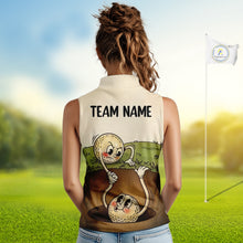 Load image into Gallery viewer, Vintage Funny Golf Ball Custom Team Polo Shirt, Personalized Womens Golf Polo Shirt, Golf Lovers Gift NBT608