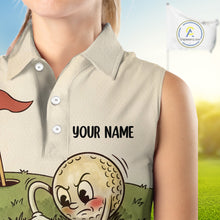 Load image into Gallery viewer, Vintage Funny Golf Ball Custom Team Polo Shirt, Personalized Womens Golf Polo Shirt, Golf Lovers Gift NBT608