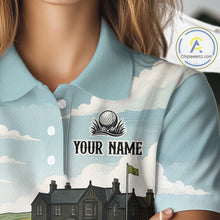 Load image into Gallery viewer, Scottish Terrier Womens Polo Golf Shirts, Vintage Dog Shirt, Mom Golf Gift NBT609