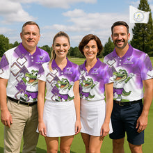 Load image into Gallery viewer, Four people wearing matching golf outfits on a golf course.