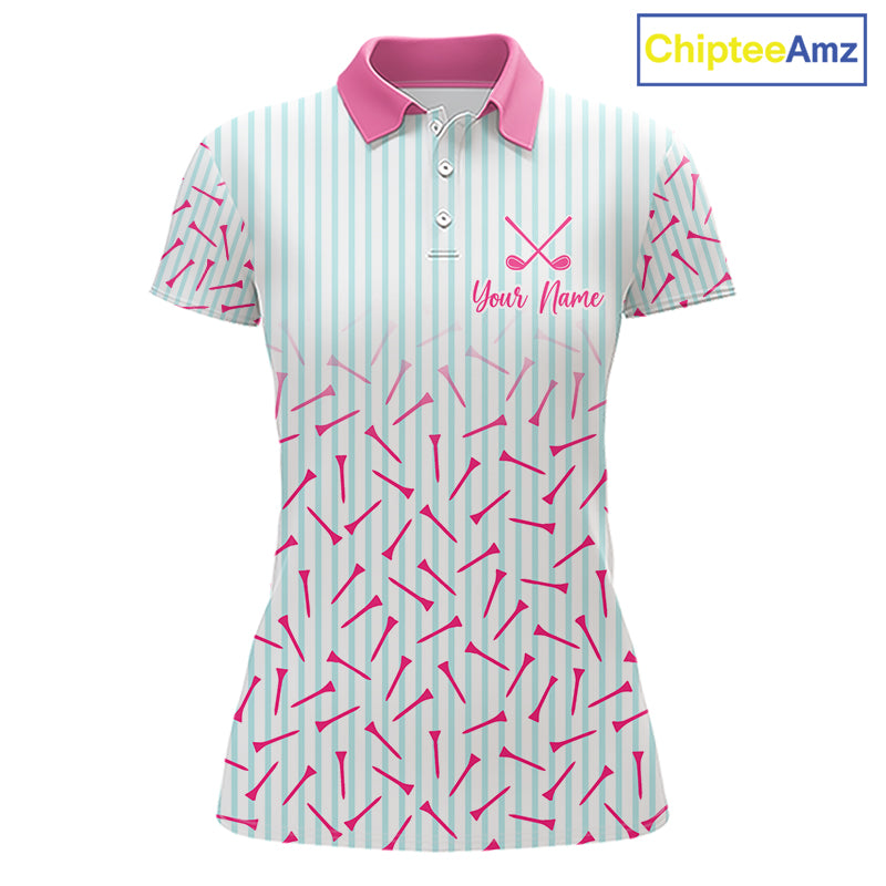 front view of matching best friends golf polo shirt custom name best friend gift