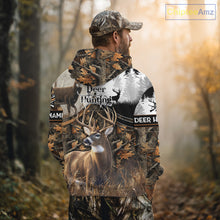 Load image into Gallery viewer, Custom Whitetail Deer Hunting Shirt Camouflage Deer Hunter Custom Name, Hunting Gift NBT291
