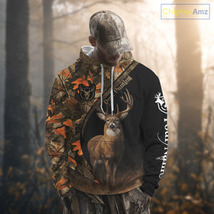 Whitetail Deer Hunting Orange Camouflage Shirts for Men, Hunting Clothes for Deer Hunting Season NBT105