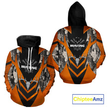 Load image into Gallery viewer, Deer Hunting Shirts Burnt Orange With Deer Skull - Best Gift Ideas for Hunter NBT20