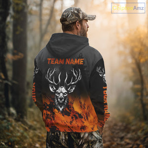 Deer Hunting Shirt Wood Ghost Orange Camo 3D All Over Print  NBT21