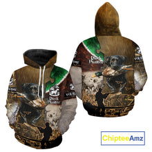 Load image into Gallery viewer, Duck Hunting with Dog Black Labs 3D All Over Printing Shirts for Men, Gifts for Duck Hunters NBT45