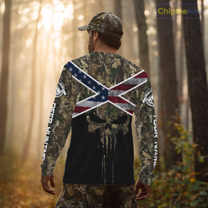 Camo Deer Hunting Shirts with US Flag, Personalized Deer Hunting Shirt, Hunting Gifts for Men NBT95