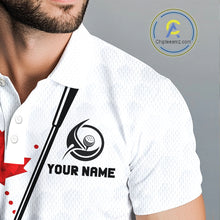 Load image into Gallery viewer, Custom Canadian Flag Mens Golf Polo Shirt Custom Maple Leaves Canada Golf Shirt For Men, Golf Gifts NBT556
