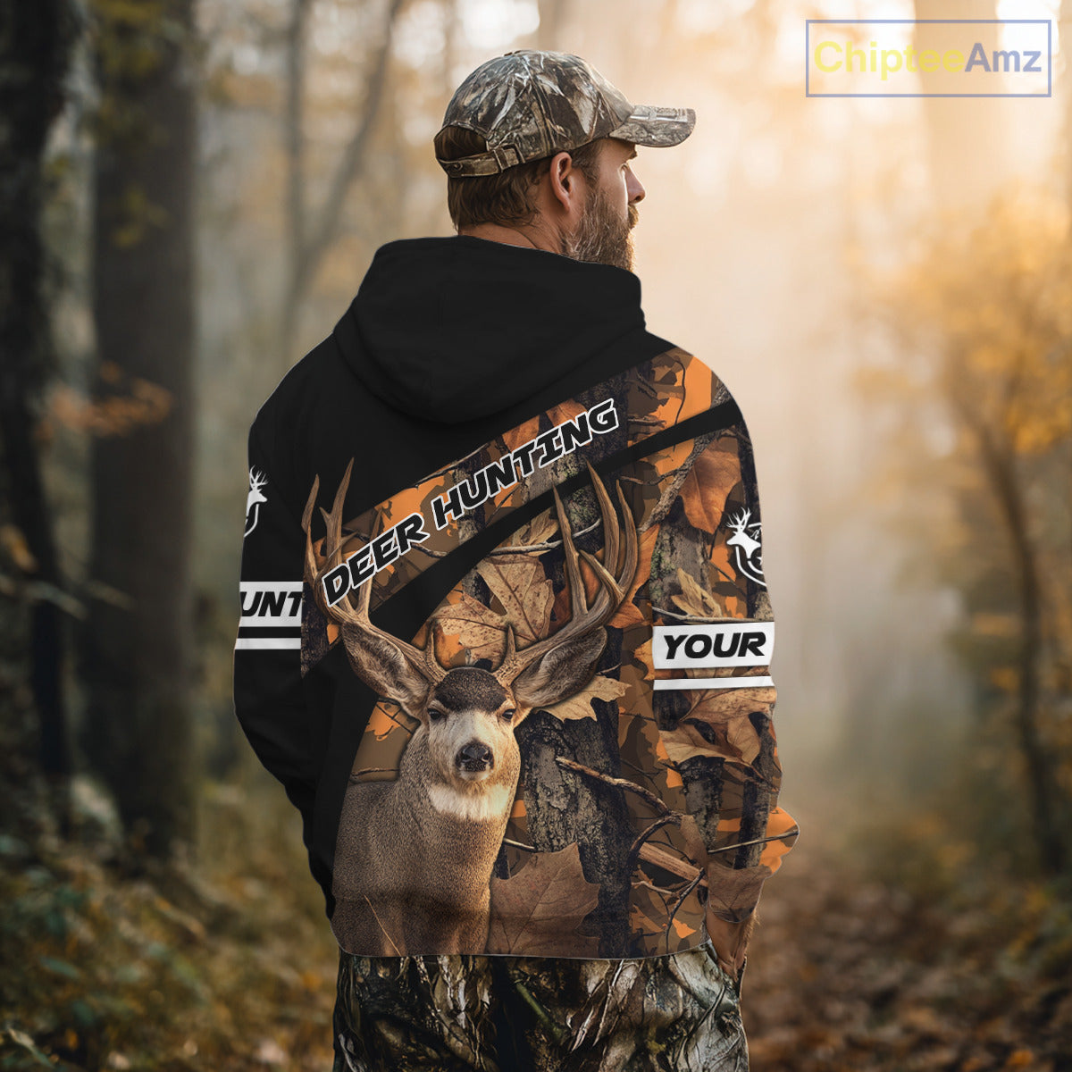 Deer Hunting Orange Camouflage Custom Name Shirts, Personalized Deer Hunting Clothes, Hunting Gifts NBT167