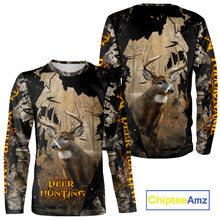 Load image into Gallery viewer, Personalized Deer Hunting 3D All Over Printed Hoodie Brown Camo, Hunting Gift NBT306