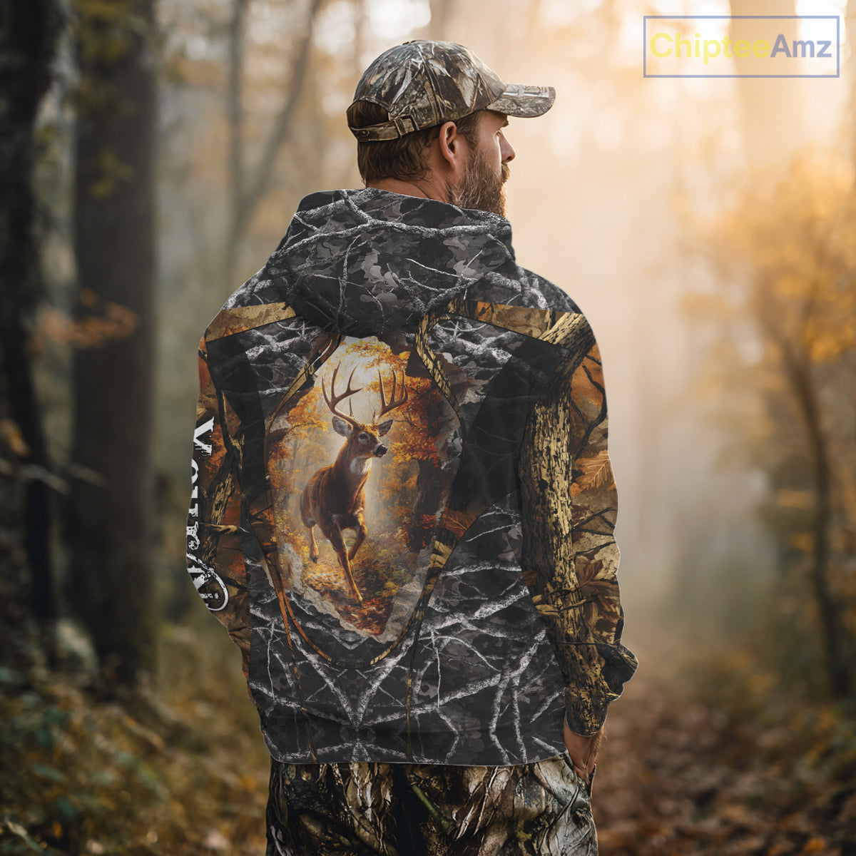 Personalized Deer Hunting 3D All Over Printed Camo Custom Name Shirt, Hunting Gift NBT311