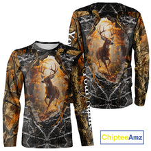 Load image into Gallery viewer, Personalized Deer Hunting 3D All Over Printed Camo Custom Name Shirt, Hunting Gift NBT311