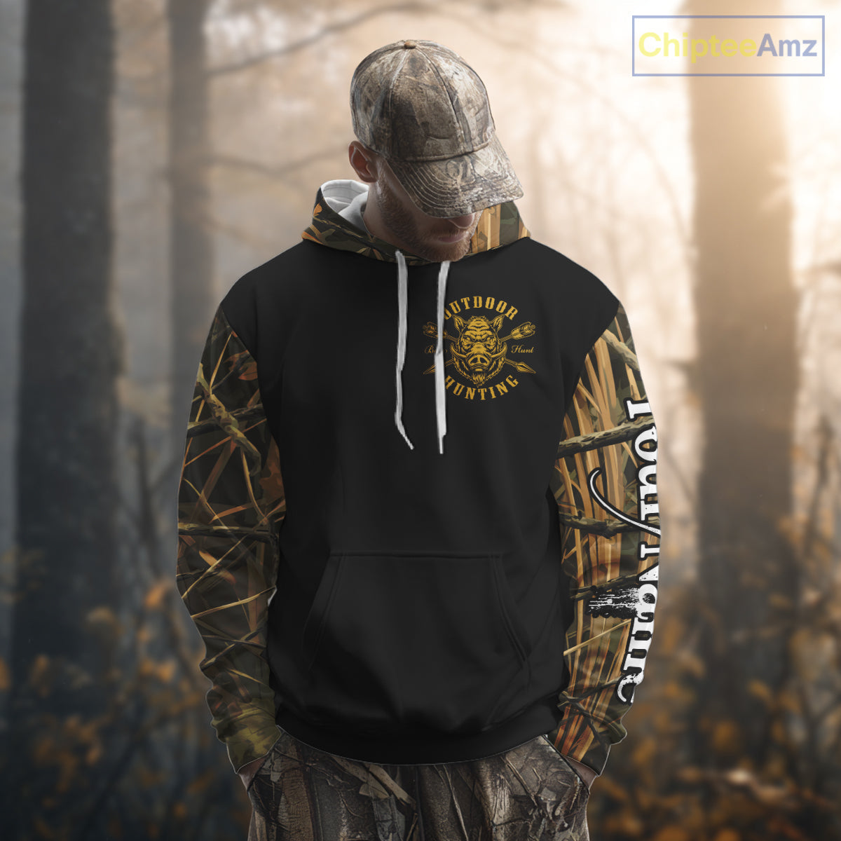 Wild Boar Hunting Camouflage 3D All Over Print Shirts Personalized Hunting Gifts NBT138