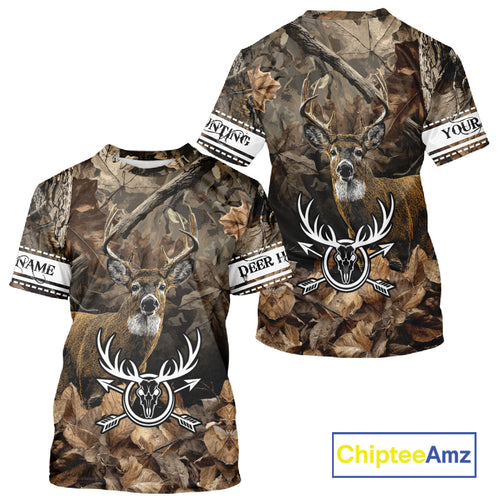 Deer Hunting Custom Name Camouflage Hunting Clothing, Deer Hunting Shirt, Hunting Gifts NBT289