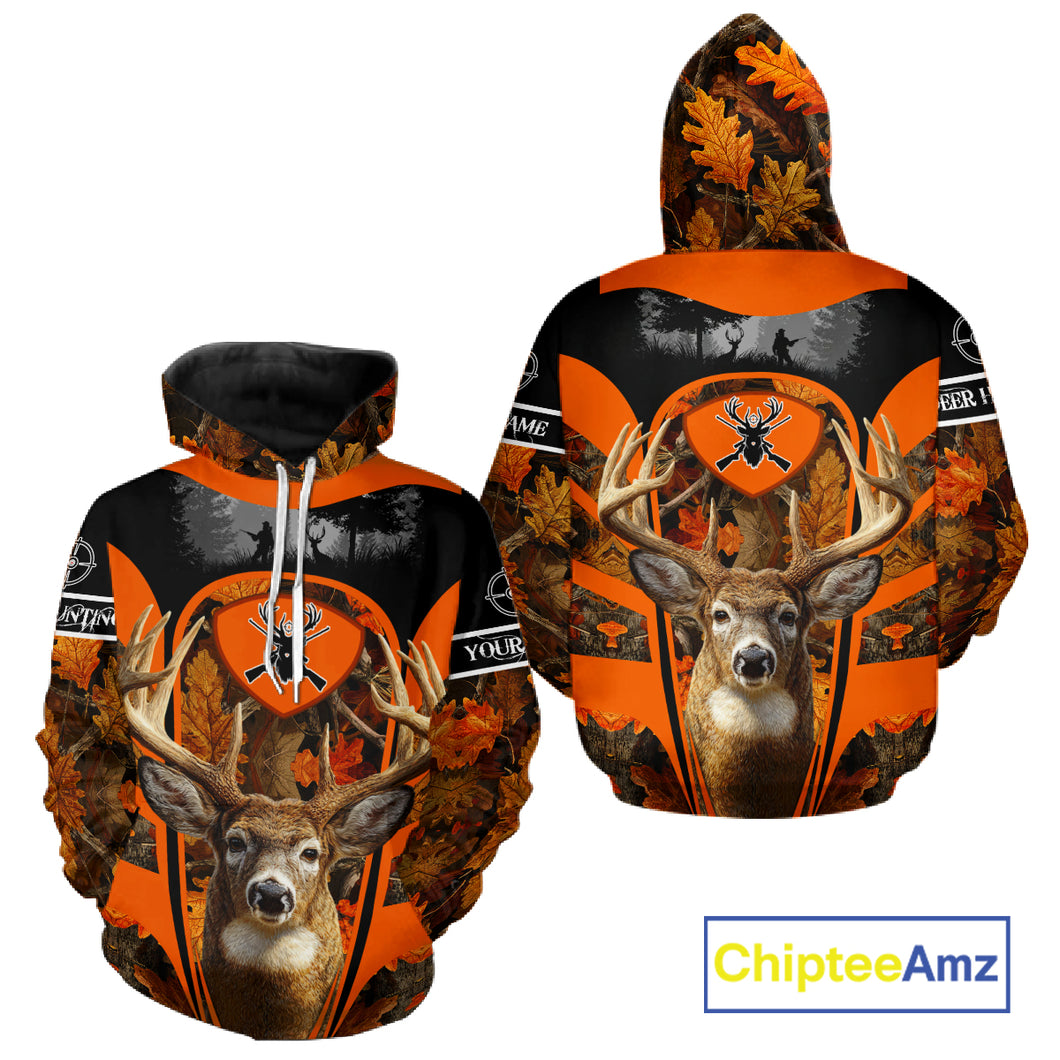 Personalized Deer Hunting 3D All Over Printed Shirts Custom Deer Camo Shirt Hunting Gifts NBT292