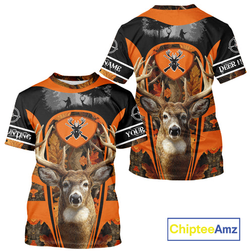 Personalized Deer Hunting 3D All Over Printed Shirts Custom Deer Camo Shirt Hunting Gifts NBT292