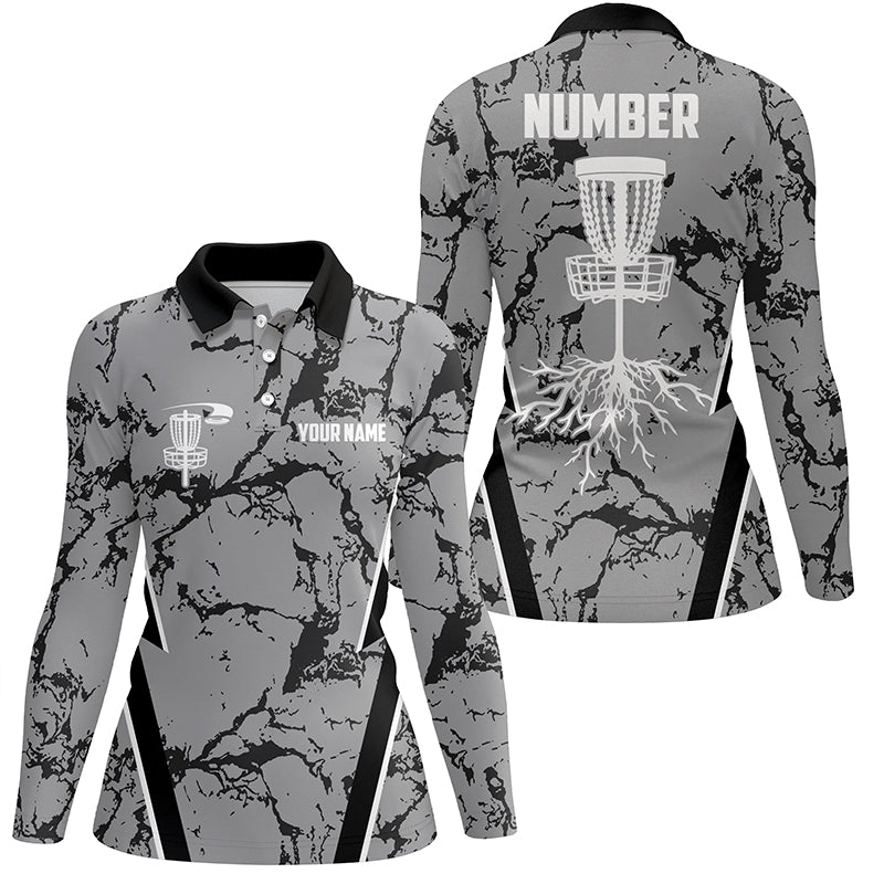 Camo Pattern Womens Golf Polo Shirts, Custom Camo Golf Shirt Disc Golf Shirts For Women, Golf Gifts LDT0053