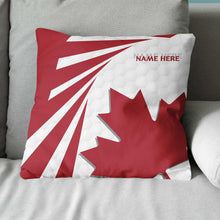 Load image into Gallery viewer, Canada Flag Golf Pattern Custom Throw Pillow Personalized Golfer Gifts LDT1184