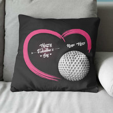 Load image into Gallery viewer, Custom Valentines Day Golf Gifts For Golfer Personalized Golf Pillow LDT1194