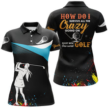 Load image into Gallery viewer, Water Color Womens Golf Polo Shirts, Personalized Colorful Golf Shirts For Women, Golf Gifts LDT0214
