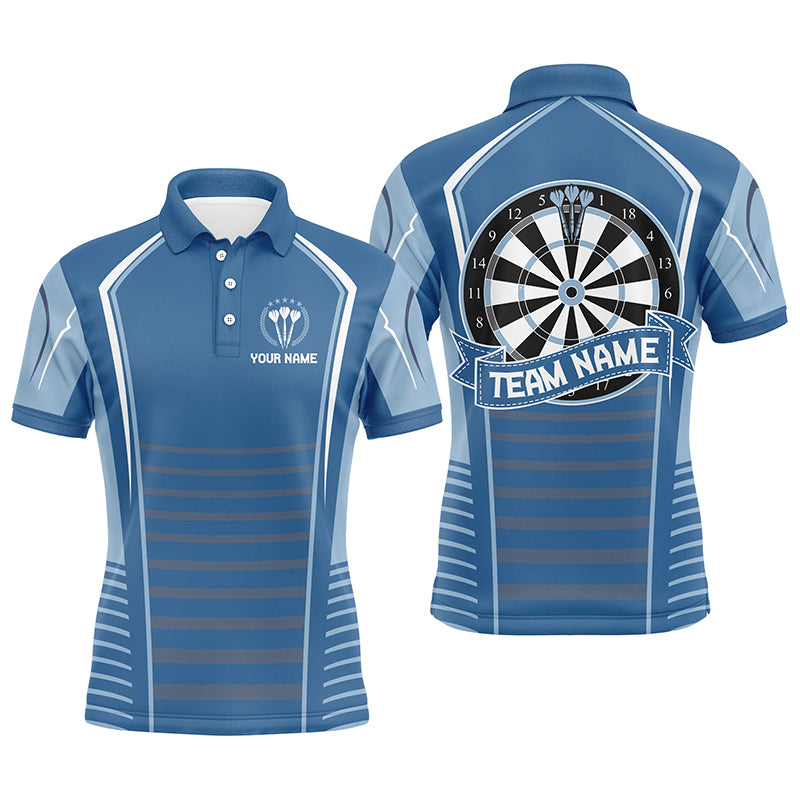 Personalized Darts Blue Mens Polo Shirts Custom Darts Shirt For Men Dart Jerseys LDT0822