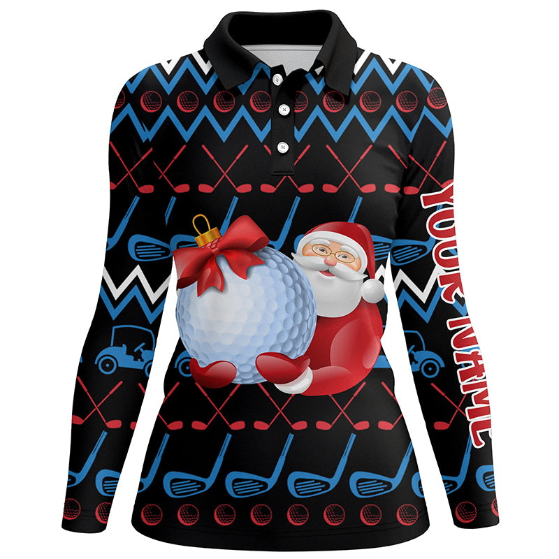 Santa Claus Golf Clubs Ugly Christmas Golf Polo Shirt Custom Golf Tops ChipteeAmz Santa Claus Golf Clubs Ugly Christmas Golf Polo Shirt Custom Golf Tops ChipteeAmz