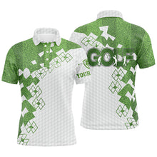 Load image into Gallery viewer, Elegant Golf In Green Mens Golf Polo Shirt White Green Golf Shirts For Men Golfing Gifts LDT0585