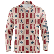 Load image into Gallery viewer, Usa Patriot Seamless Mens Golf Polo Shirt Retro American Golf Shirts For Men Golfing Gifts LDT0599