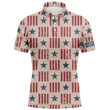Load image into Gallery viewer, Usa Patriot Seamless Mens Golf Polo Shirt Retro American Golf Shirts For Men Golfing Gifts LDT0599